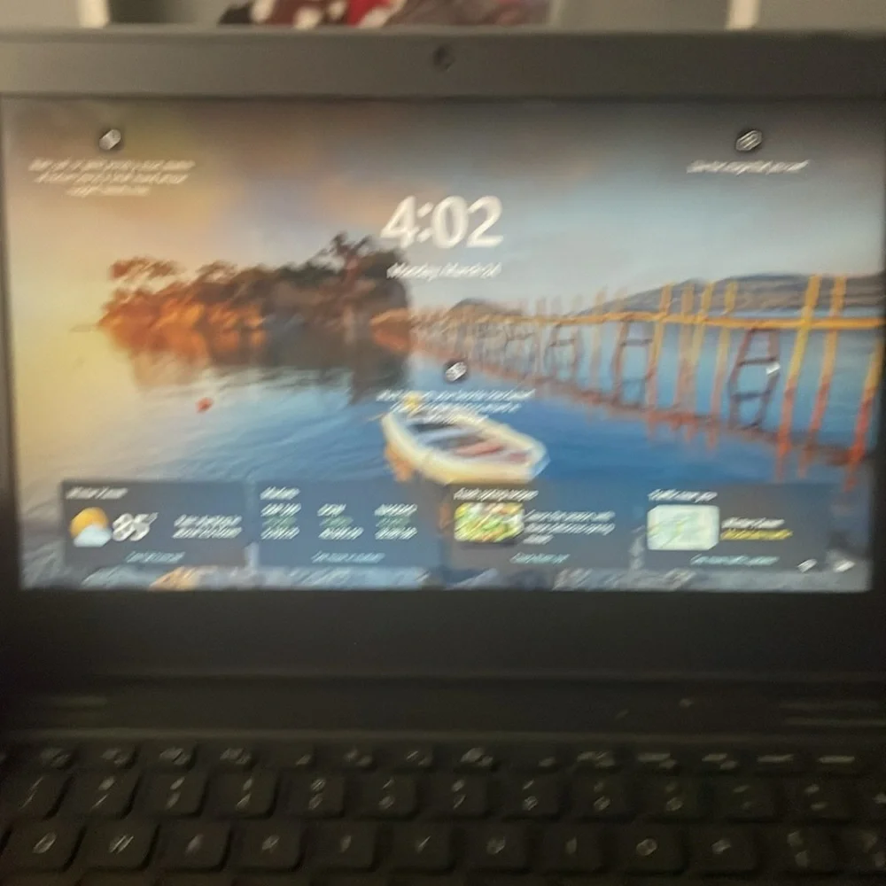Dell Black Sleek Laptop with Brushed Metal Finish